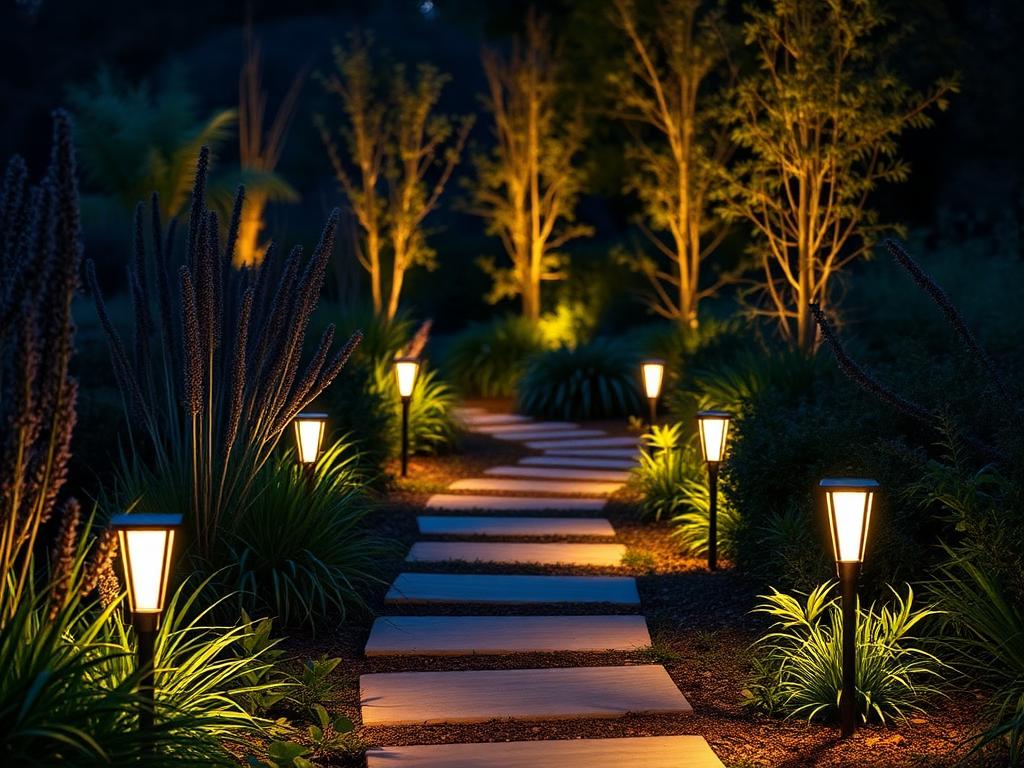 Iluminação para jardins